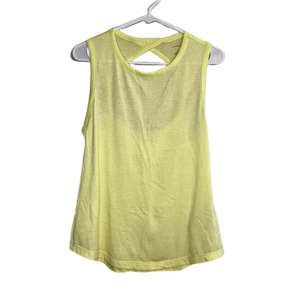 Anthropologie Bright Yellow Athletic Tank Size Small
